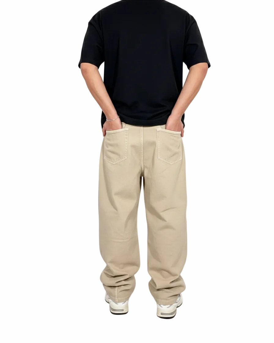 Pantalón Baggy Beige