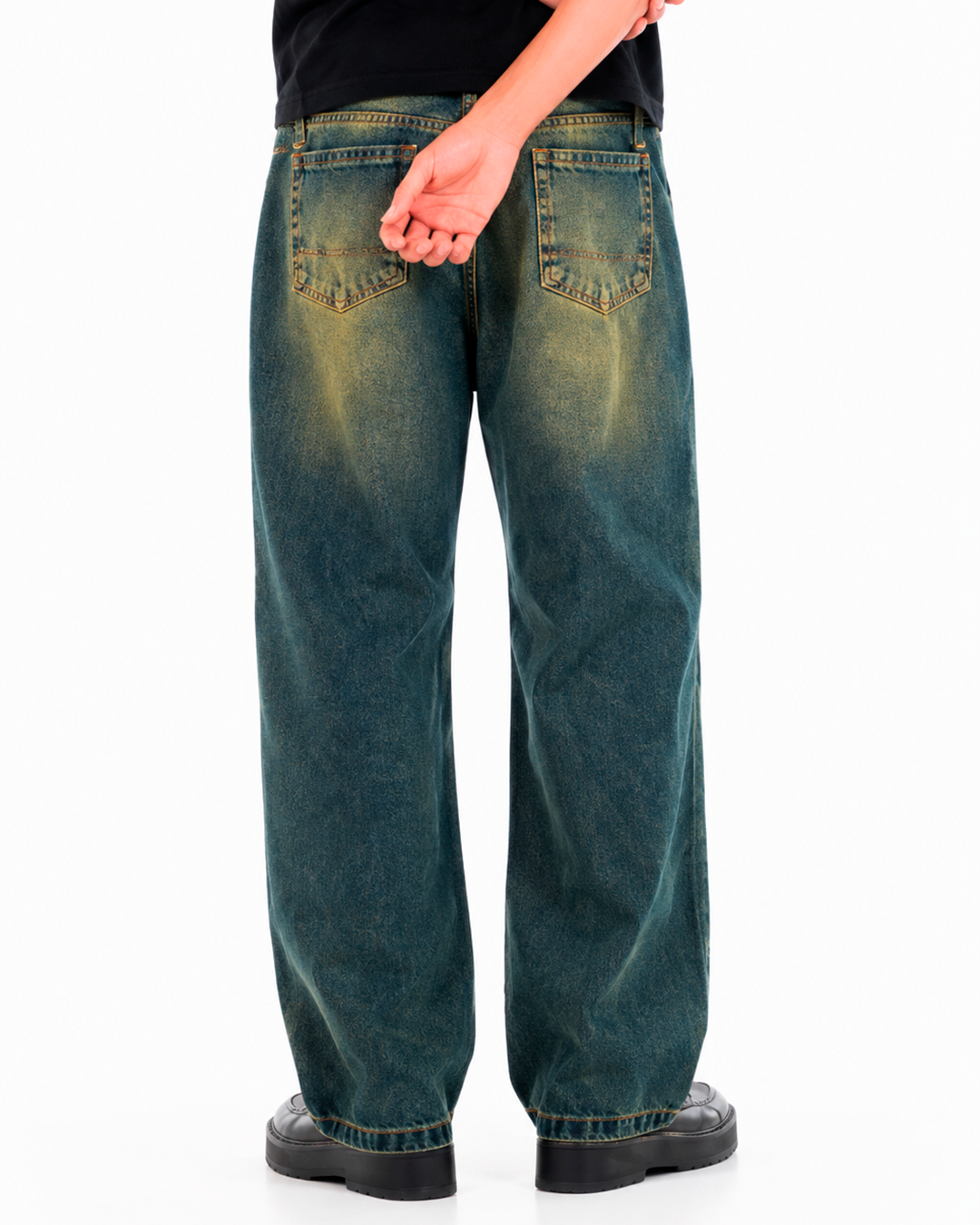 Jean Oversize Azul Oscuro Vintage