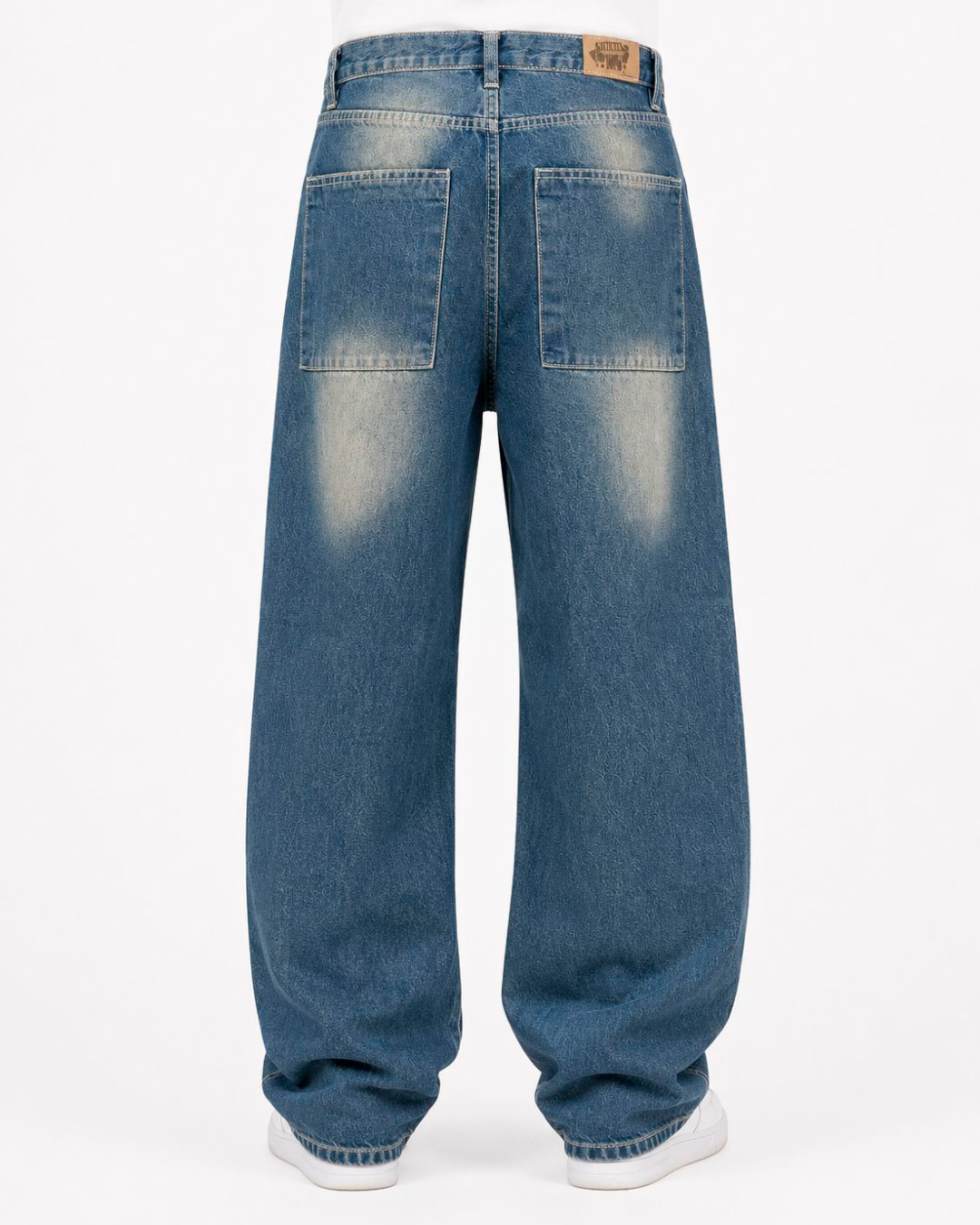 Jeans Oversize Destroyed AZUL VERDOSO