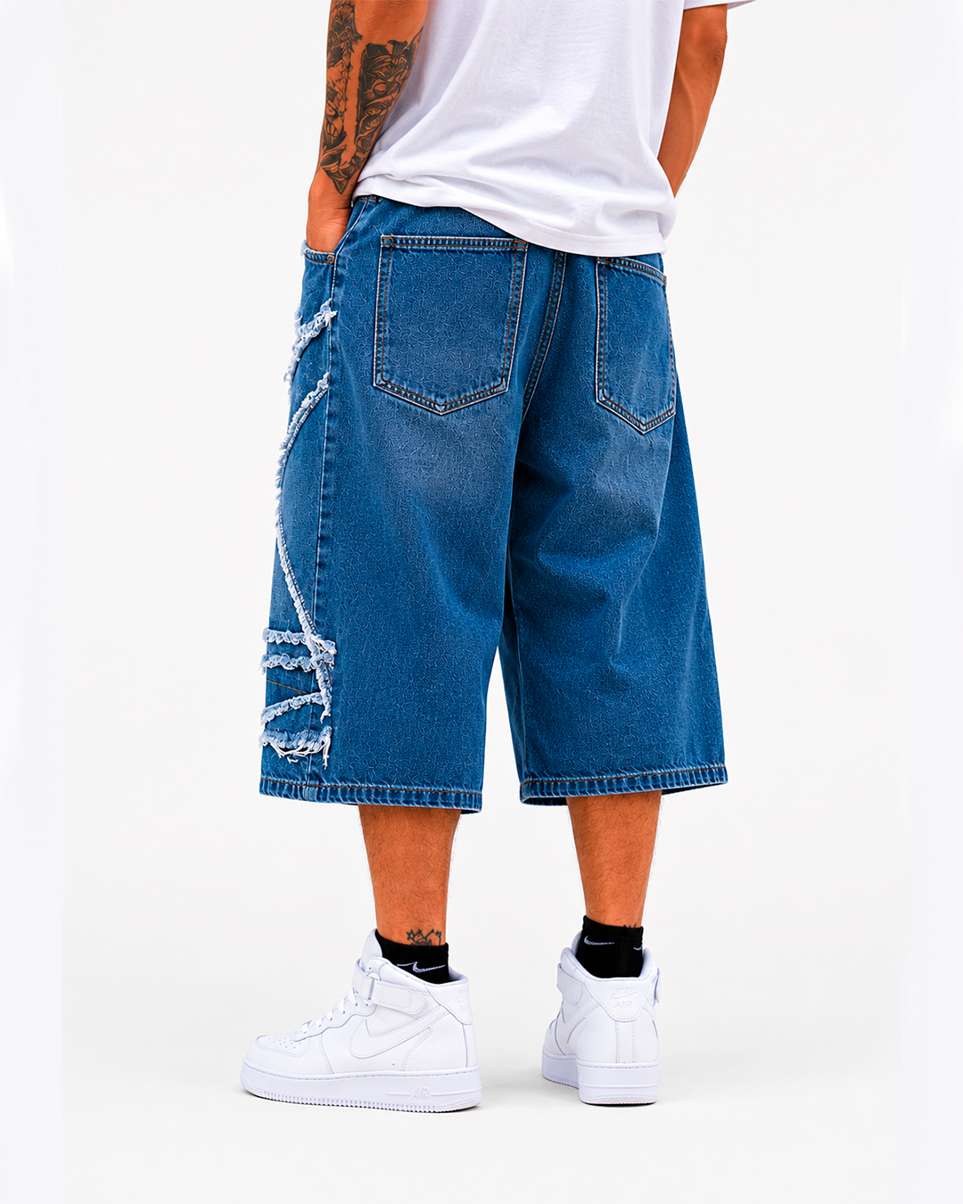 Jorts Oversize Flecos Estrella Stone
