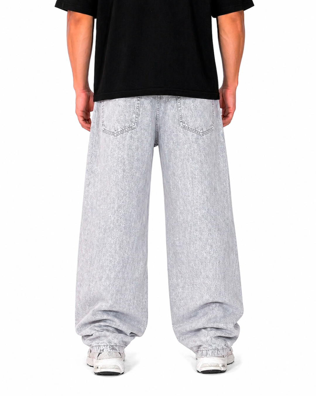 Jean Baggy Gris Perla