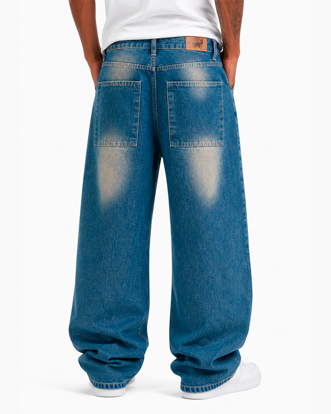 Jeans Oversize Destroyed AZUL VERDOSO