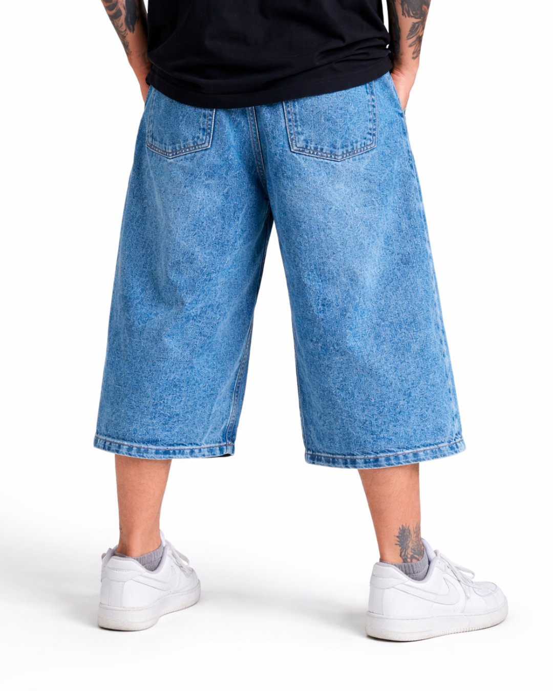 Jorts Baggy Azul Medio Fros