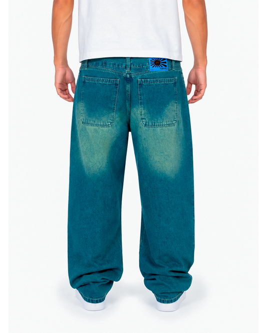 Jean Oversize Azul Medio Desvanecido