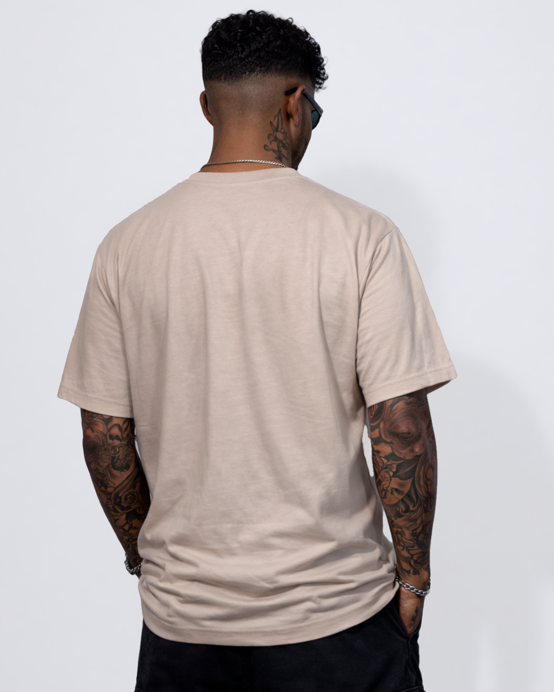 Camiseta Básica Oversize Beige