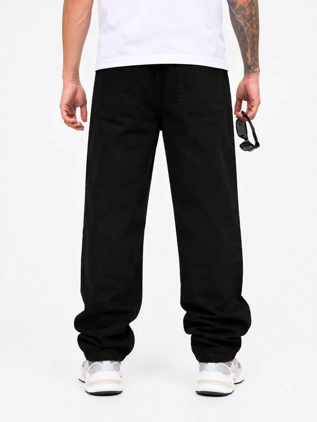 Jean Oversize Negro Clásico