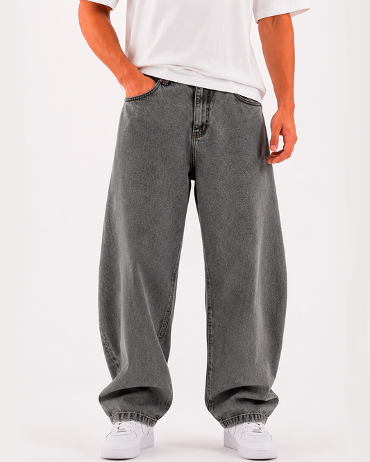 Jean Oversize Barrel Azul Claro