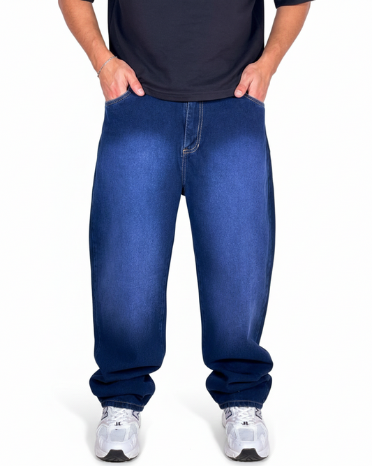 Pantalón Baggy (Azul mora)