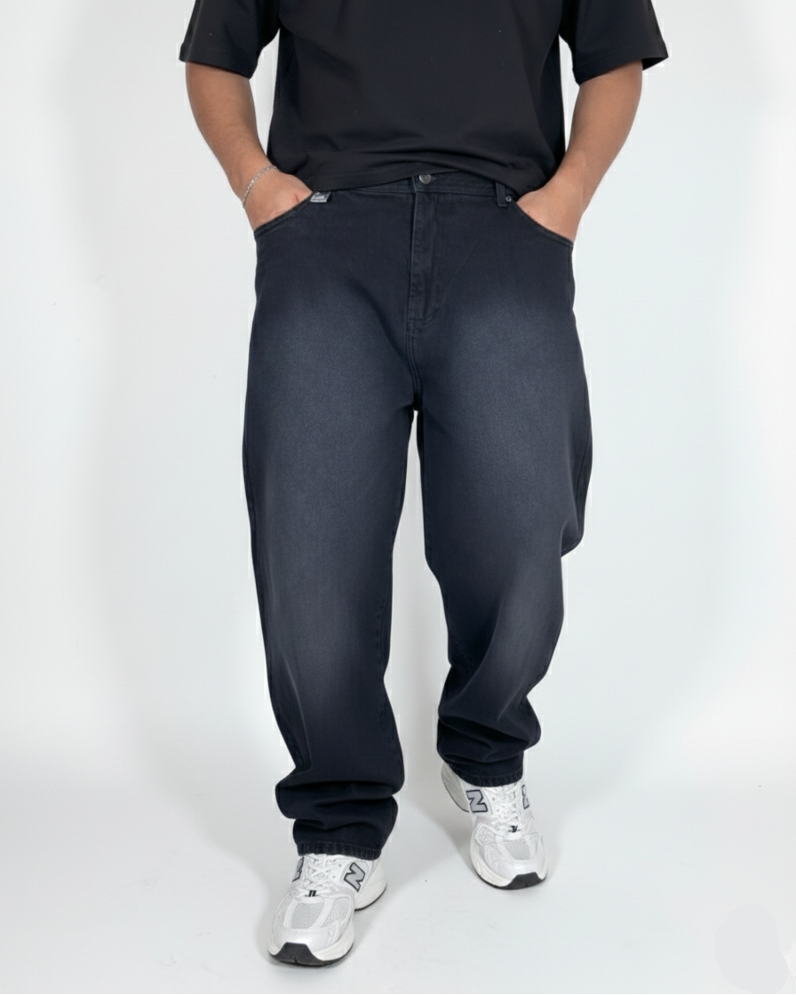 Pantalón Baggy Negro Mono