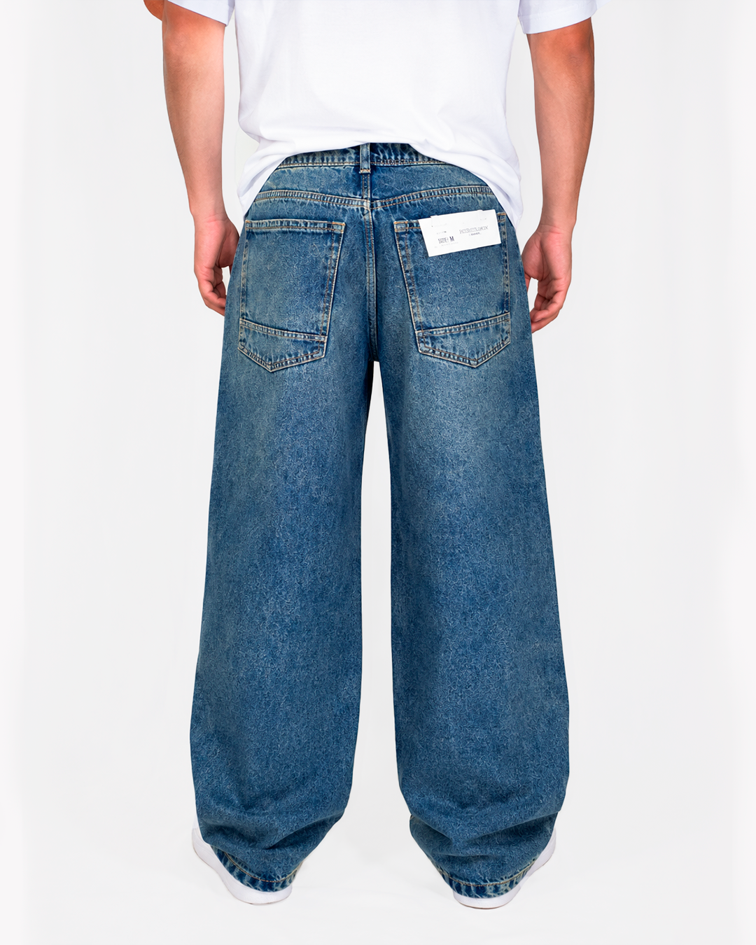 Jean Oversize Verdoso Costuras