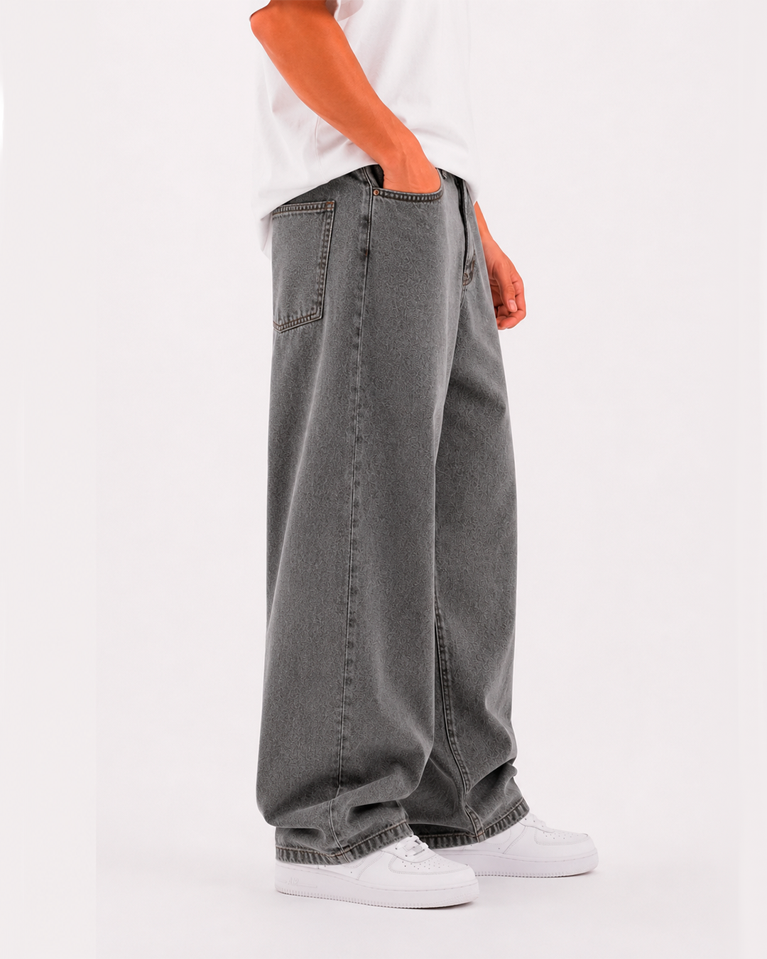 Jean Oversize Barrel Azul Claro