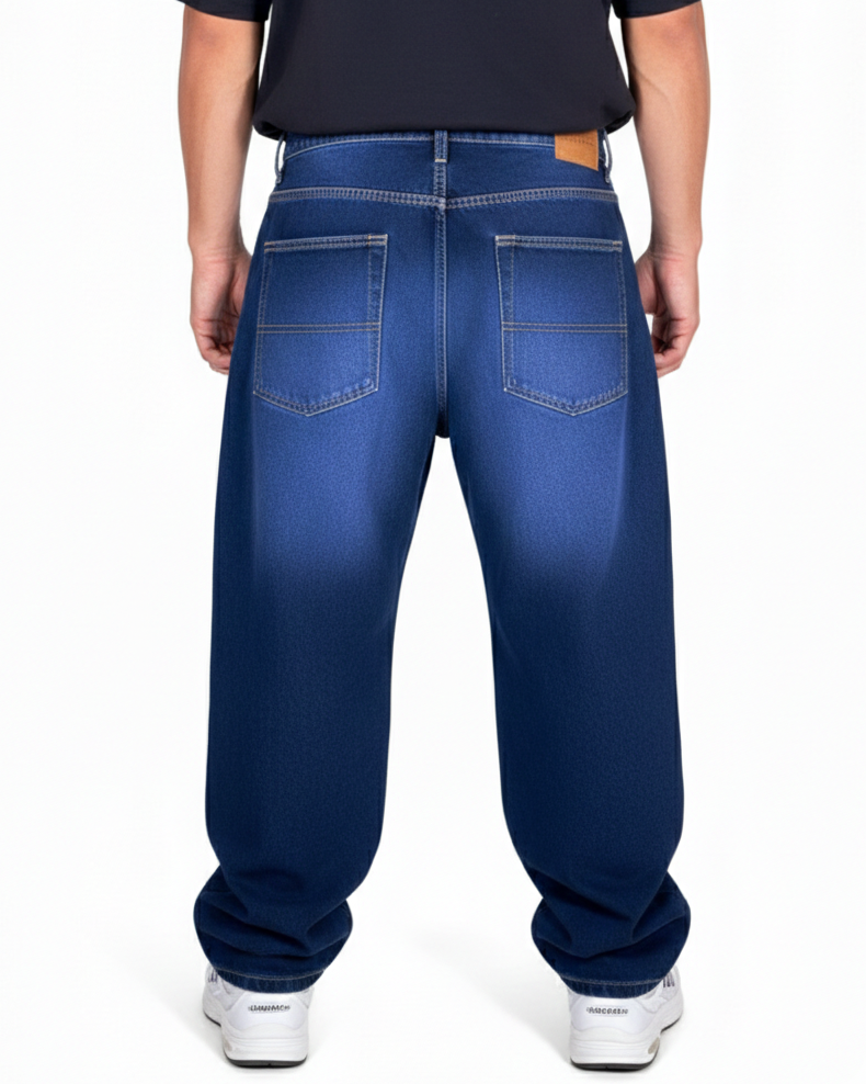 Pantalón Baggy (Azul mora)