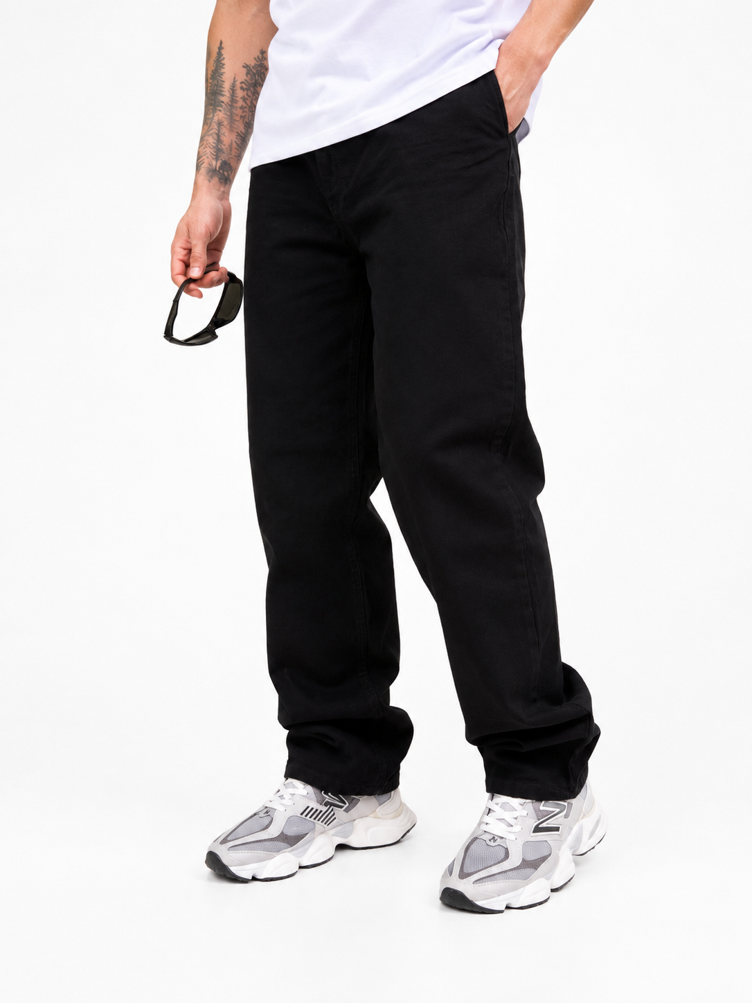 Jean Oversize Negro Clásico