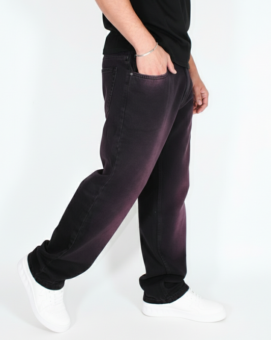 Pantalón Baggy Morado wash
