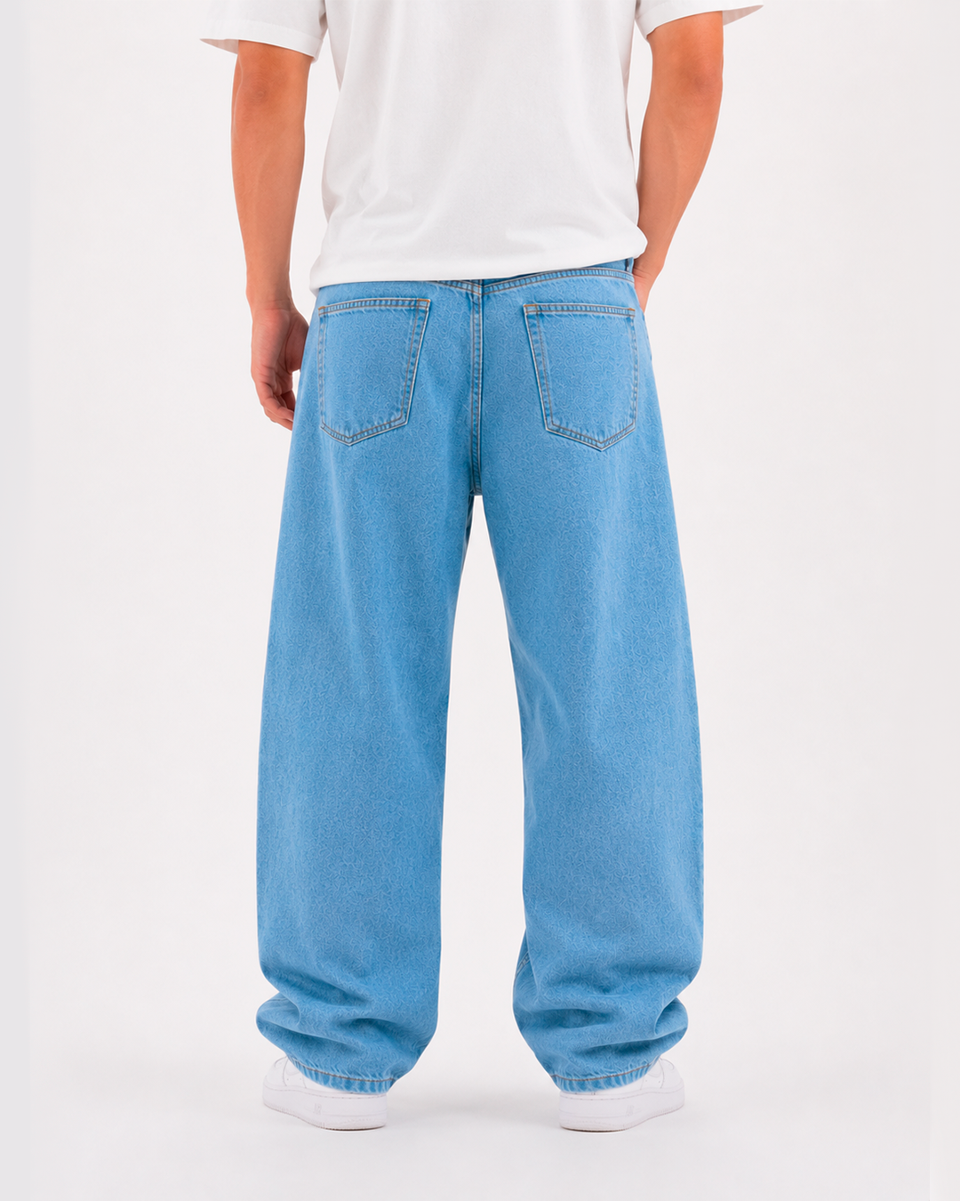 Jean Oversize Barrel Azul Claro