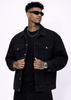 Chaqueta Jean Oversize Negra