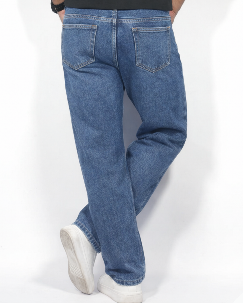 Pantalón Baggy Azul Wash