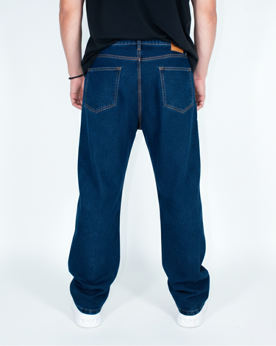 Pantalón Baggy Azul petroleo