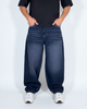 Pantalón Baggy Azul oscuro Bigotes