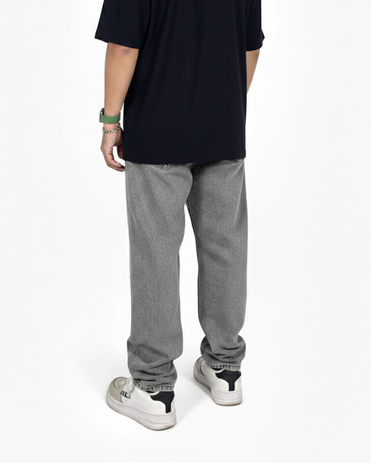 Pantalón Baggy Gris Medio