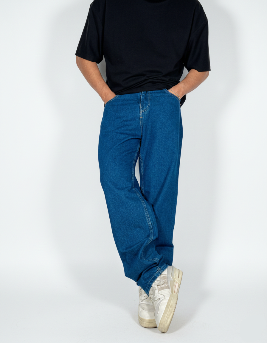 Pantalon Baggy Azul Clasic