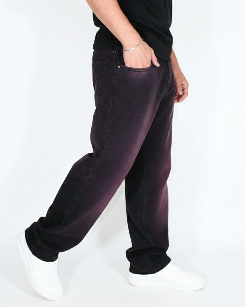 Pantalón Baggy Morado wash