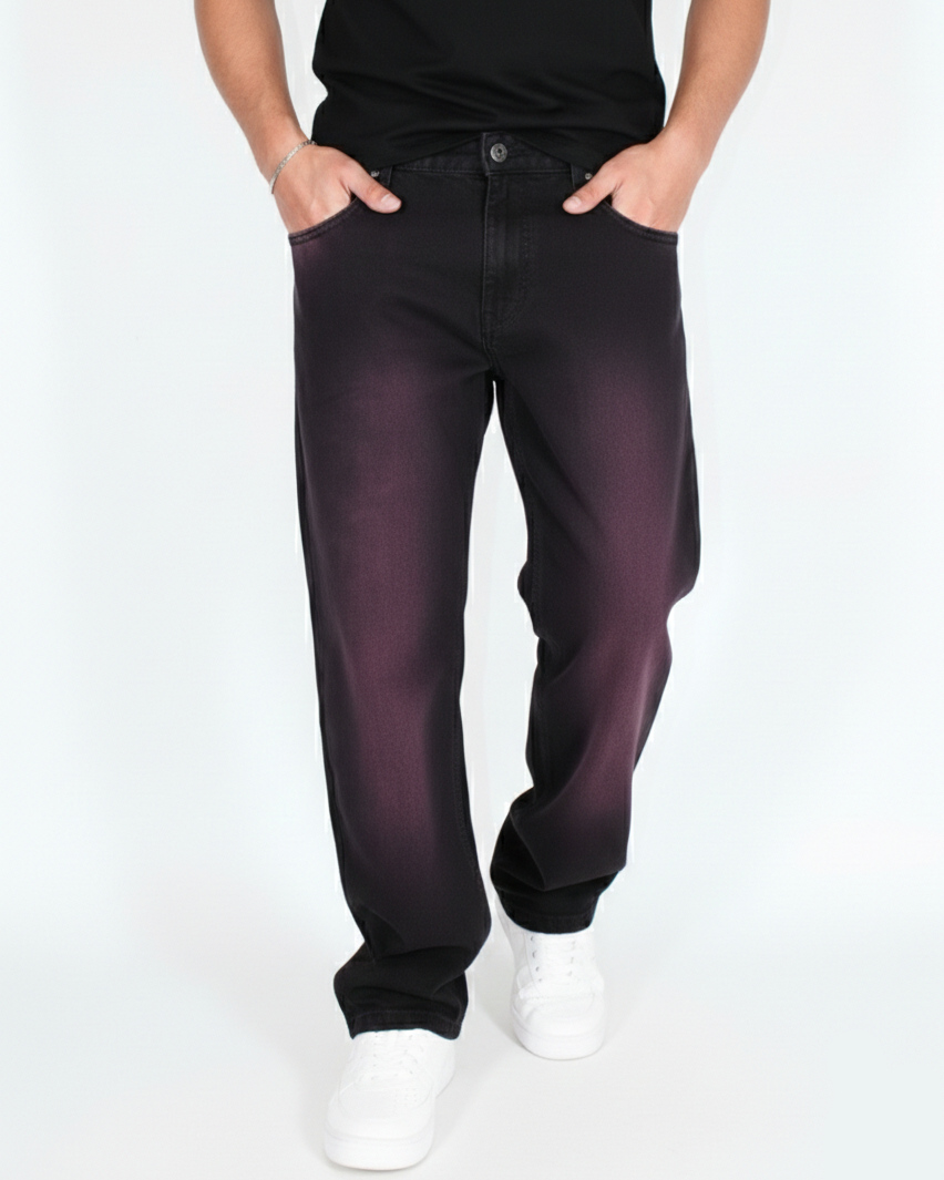 Pantalón Baggy Morado wash
