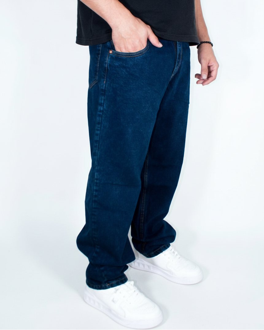 Pantalón Baggy Azul petroleo