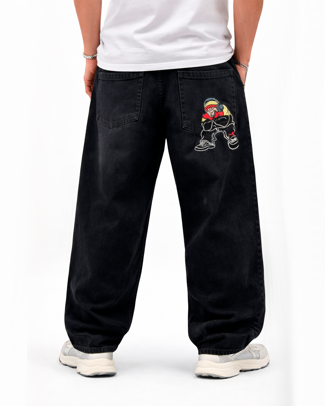 Jean Super Baggy Negro Washed