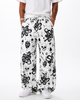 Jean Oversize Drill Estampado Graphic Blanco