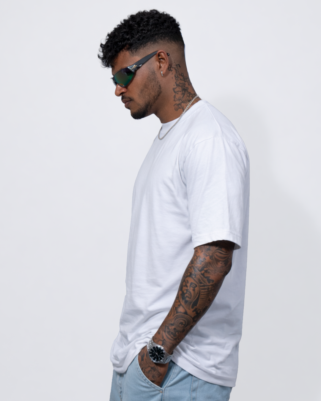 Camiseta Básica Oversize Blanca