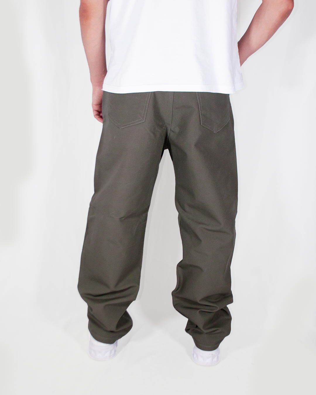 Pantalón Baggy Canva Verde Oliva