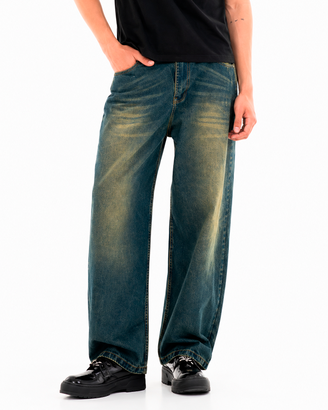 Jean Oversize Azul Oscuro Vintage