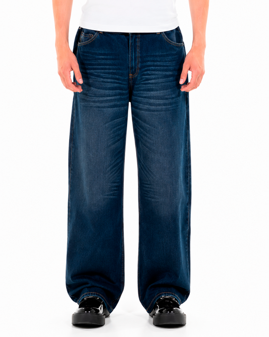 Jean Oversize Azul Oscuro Clásico