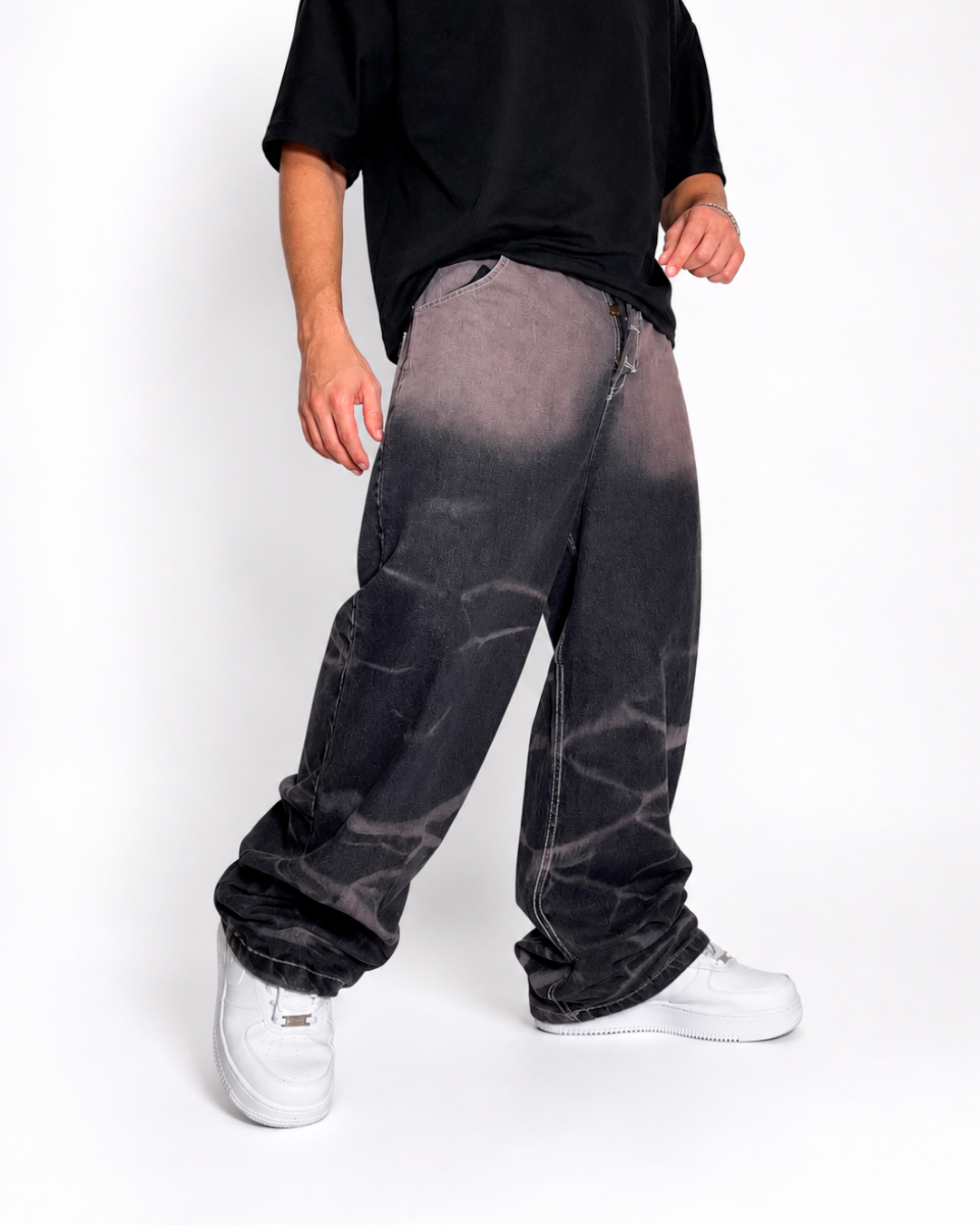 Jean Super Baggy Smoke Degrade
