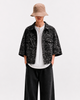 Camisa Oversize  En Jeans AnimalPrimt Pantera
