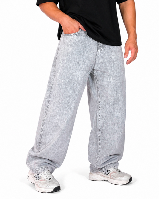 Jean Baggy Gris Perla