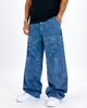 Jean Oversize Azul stone Bolsillos Deshilachados