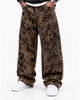 Pantalón Drill Oversize Estampado Serpiente