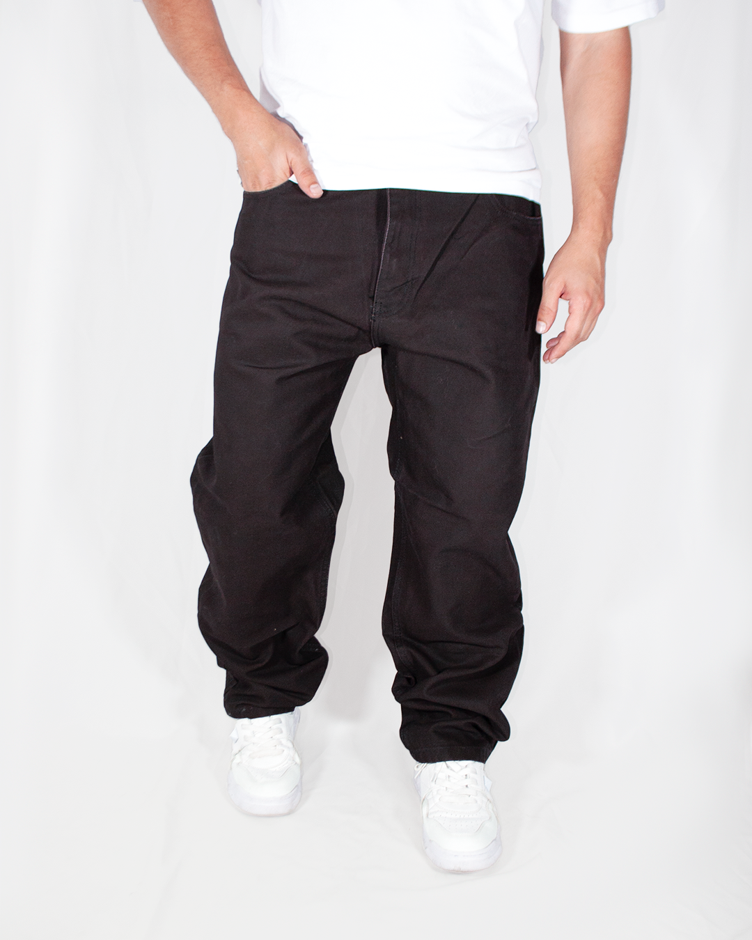 Pantalón Baggy Canva  Café Oscuro