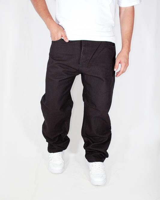 Pantalón Baggy Canva  Café Oscuro