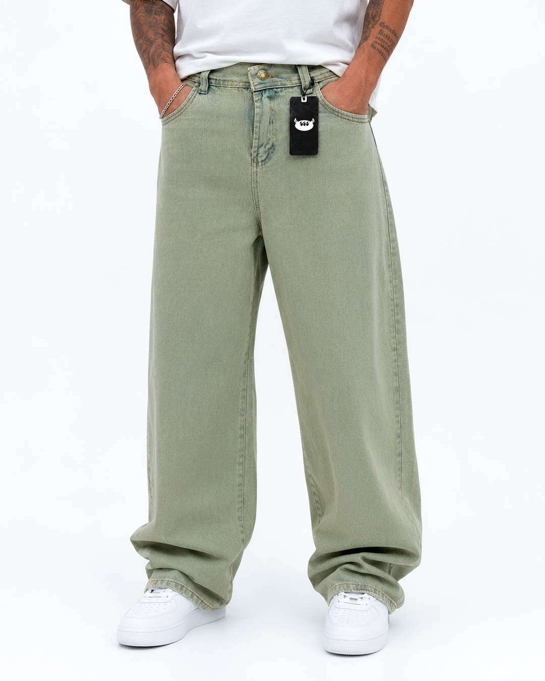 Jean Oversize Olive Wash