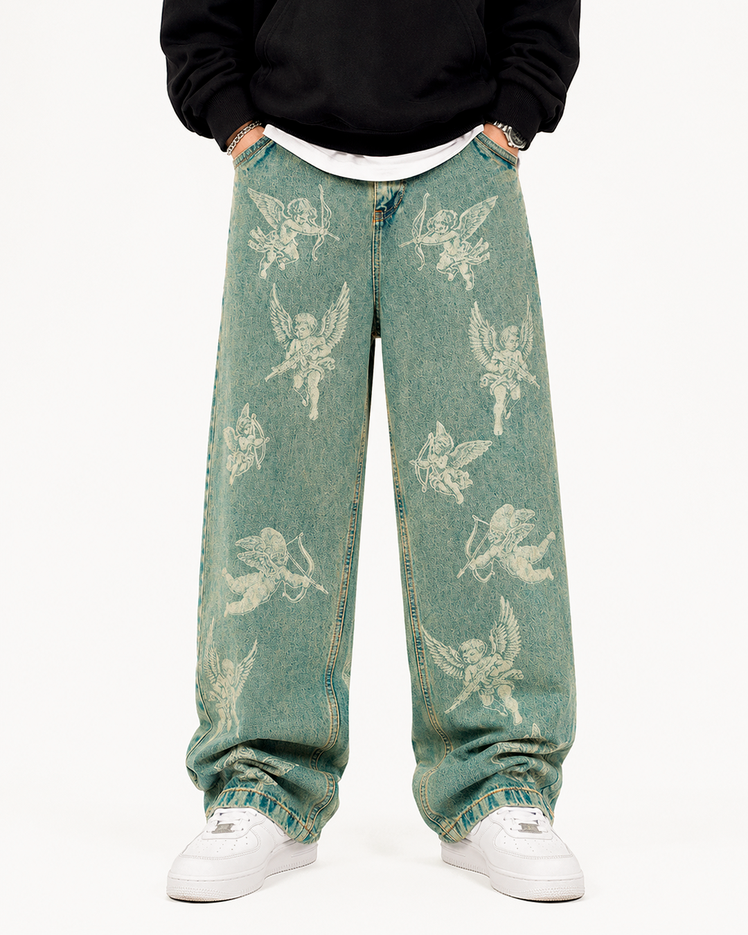 Jean Baggy Oversize Ángeles Láser