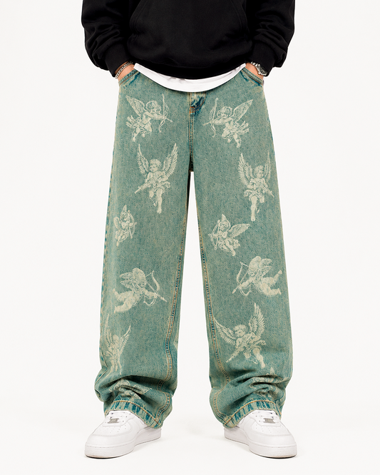 Jean Baggy Oversize Ángeles Láser