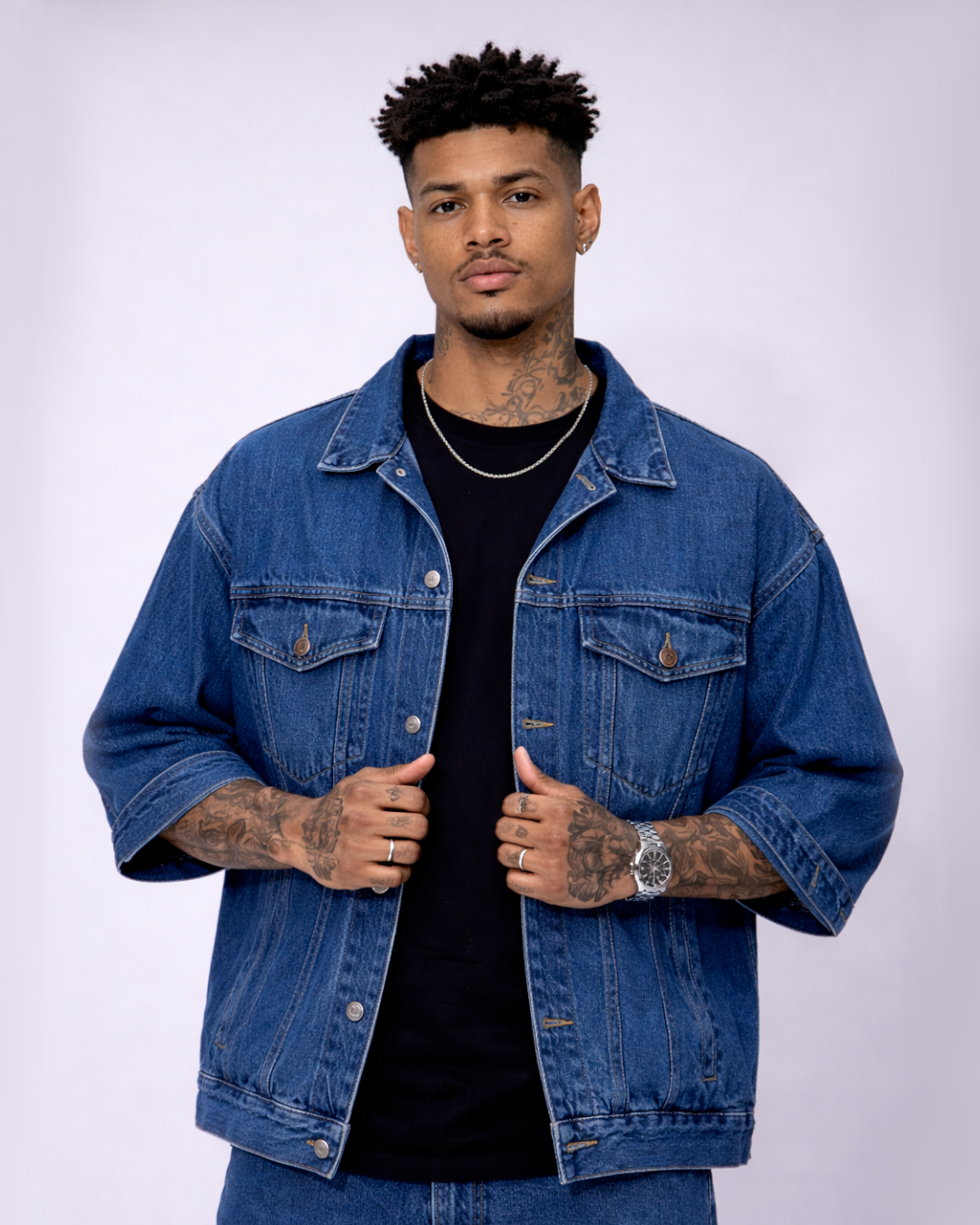 Camisa Oversize en Jean Azul
