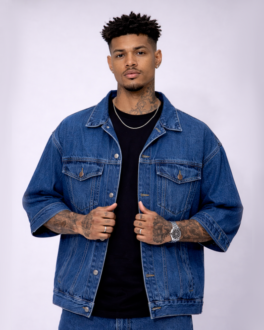 Camisa Oversize en Jean Azul
