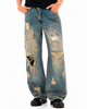 Jean Oversize Azul Destroyer Manchado