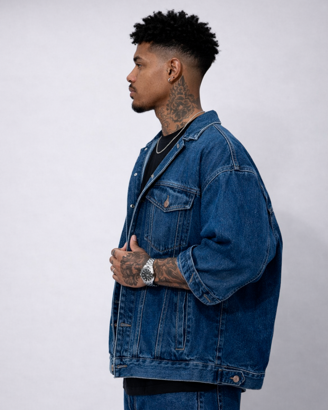 Camisa Oversize en Jean Azul
