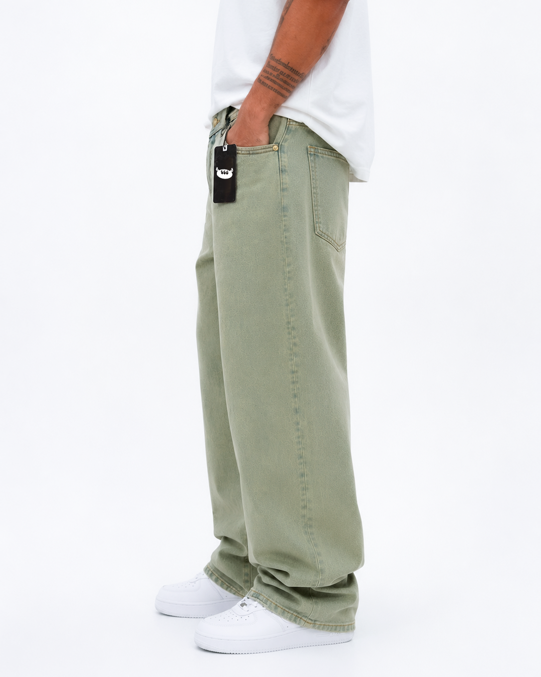 Jean Oversize Olive Wash
