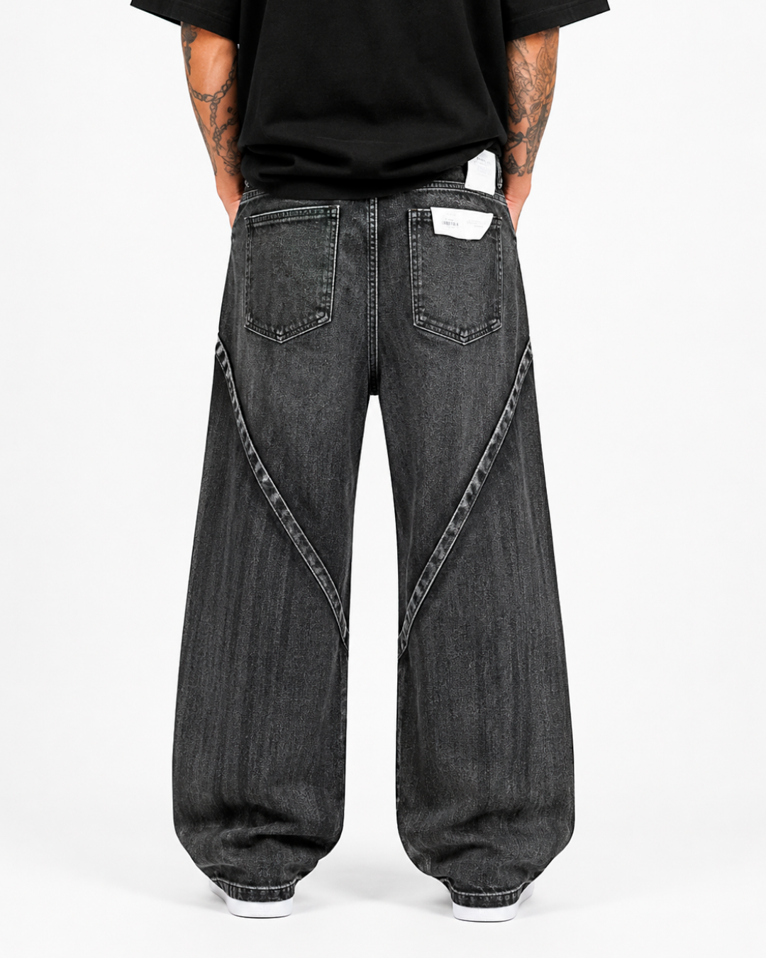 Jean Super Baggy Urban Shadow Gris Oscuro